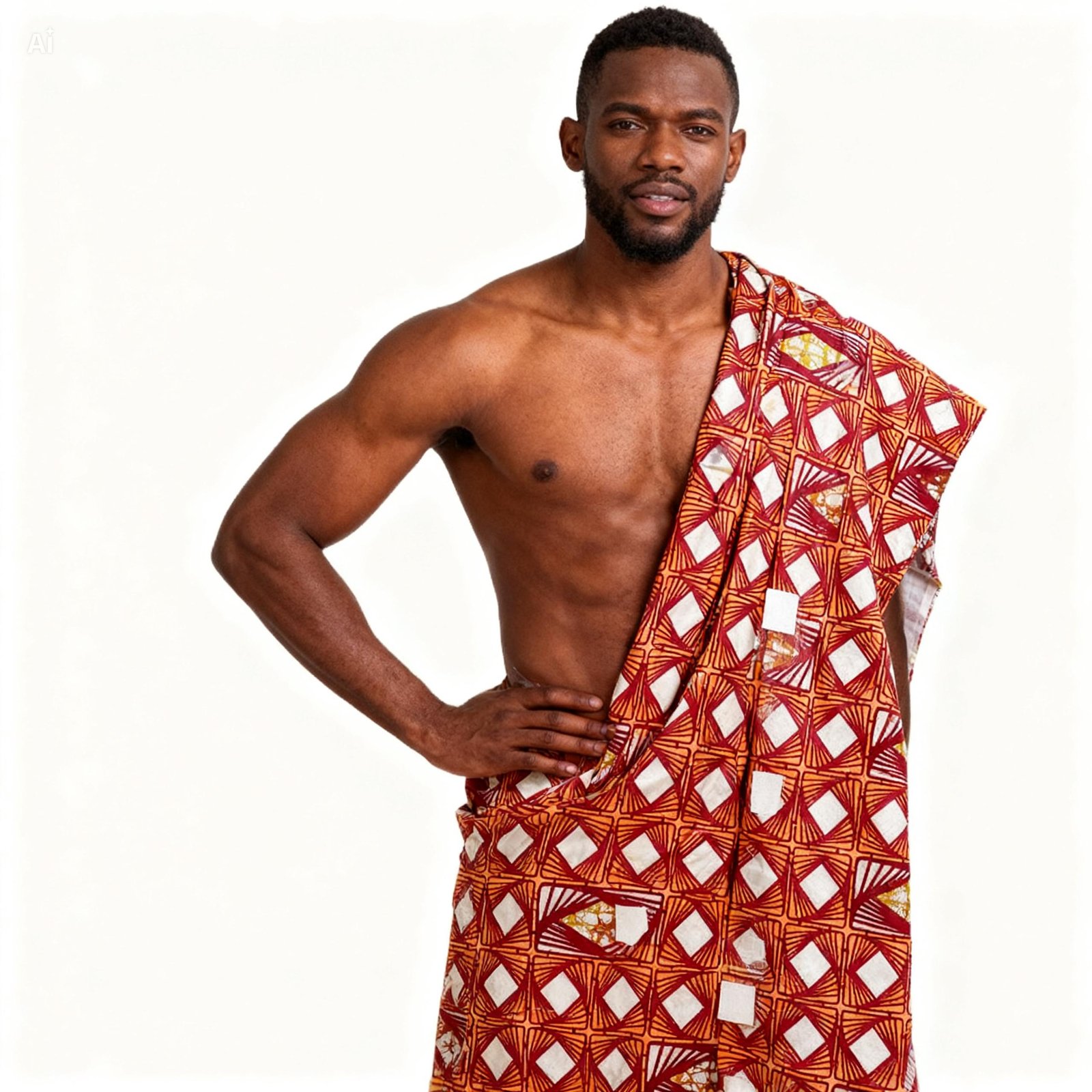 F24 Men's Body Wrapper - Single- Plain - Image 4
