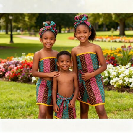 F39 Kid's Body Wrapper Set - Gold Trim
