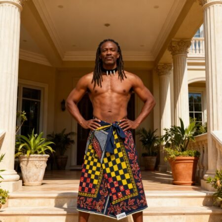 Men Body Wrapper 46"x71 - (Single) Plain