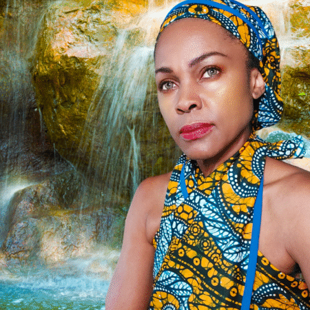 F29-T Lady's Congo Headwrap - Trimmed