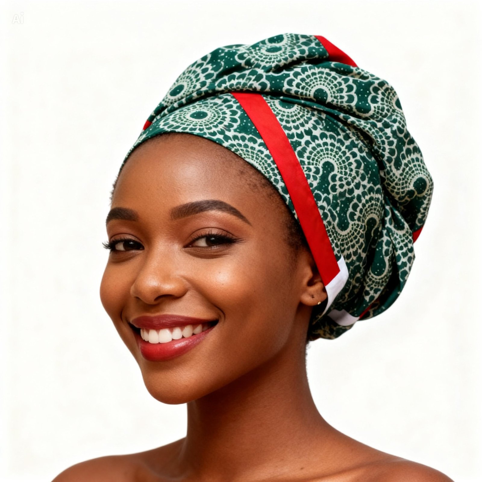 F38-T Lady's Turban Headwrap - Trimmed