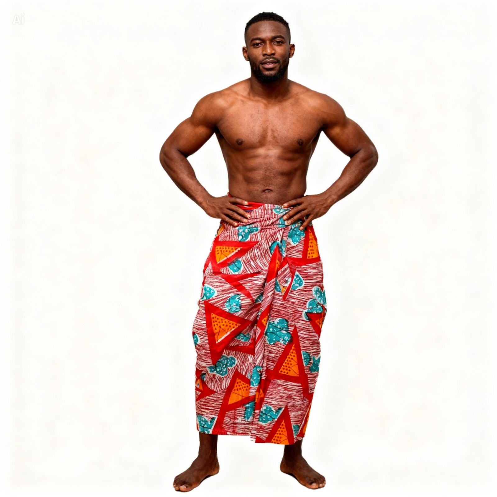 F34 Men's Body Wrapper - Single- Plain - Image 3